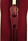 Z0201L YKK 61cm Burgundy Nylon No.5 Open End Zip