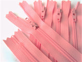 Z1085 YKK 20cm Pink Nylon No.3 Closed End Zip