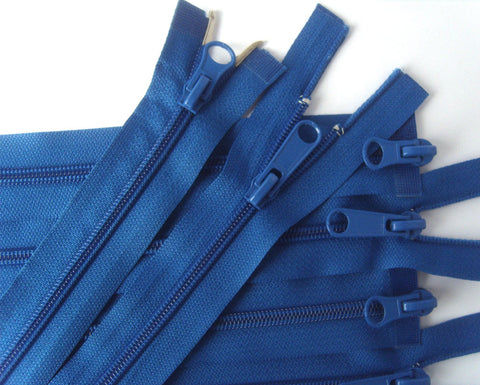 Z5002 49cm Royal Blue 2 Way Double Open Ended No.5 Nylon Zip