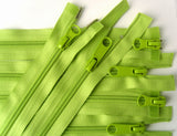 Z5004 49cm Pale Lime Green 2 Way Double Open Ended No.5 Nylon Zip