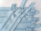 Z5006 49cm Pale Blue 2 Way Double Open Ended No.5 Nylon Zip