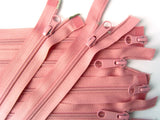 Z5009 49cm Dusky Pink 2 Way Double Open Ended No.5 Nylon Zip