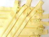 Z5016 49cm Butter Yellow 2 Way Double Open Ended No.5 Nylon Zip
